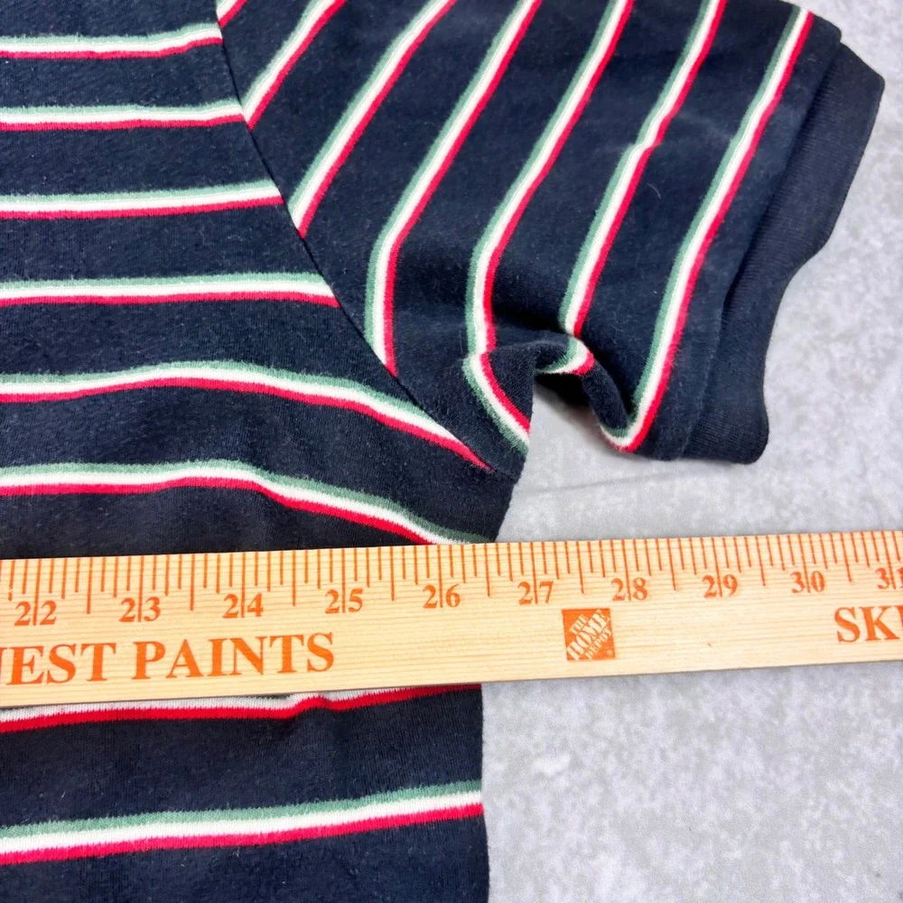 Polo Ralph Lauren Polo Shirt Mens XXL Black Red Green Striped Pony Logo